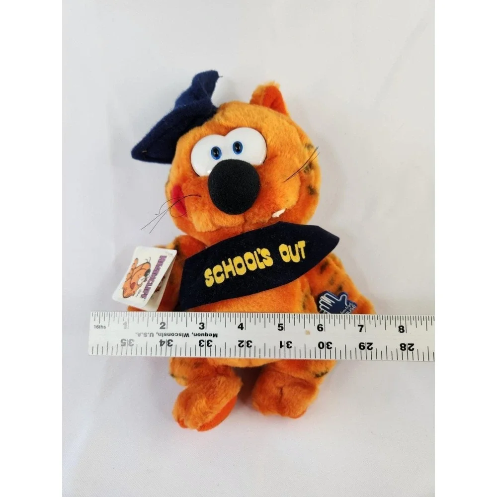 w/Tags Applause Heathcliff Plush Vintage 1982 Cat Graduation School Cartoon 8542